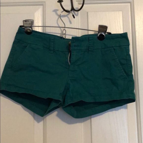 American Eagle Outfitters Pants - Cute blueish green shorts in great condition! American Eagle Outfitters Pants - Cute blueish green shorts in great condition!